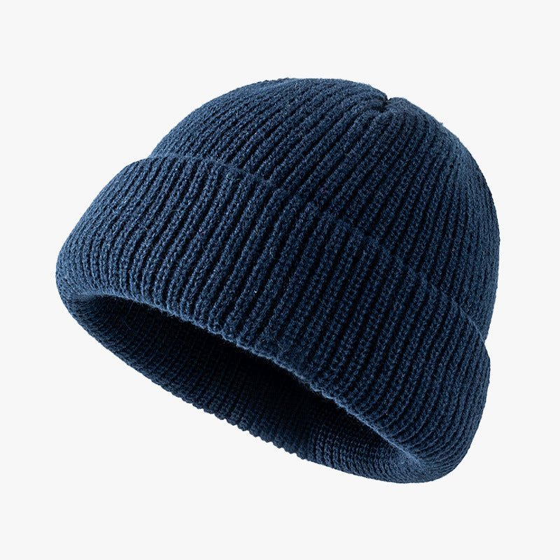 Wholesale Autumn and Winter Knitted Hats Woolen Hats Warm and Brimless Cold Hats